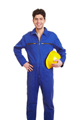 Arbeiter im Blaumann