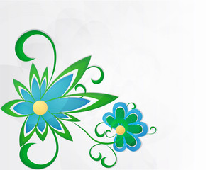 векторный узор - цветок