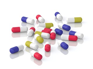 Colorful pills