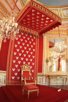 royal throne of the king, Warsaw Royal palace, Poland