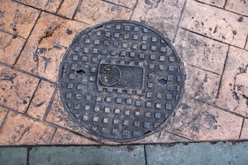 Kanaldeckel von Kuala Lumpur