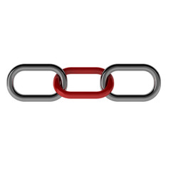 Obraz premium 3d render of chain