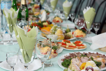 Table at restaurant