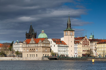 Fototapeta premium The View on the spring Prague Old Town, Czech Republic