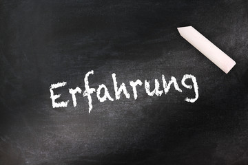 Obraz premium Erfahrung