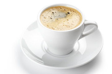 White cup of coffee