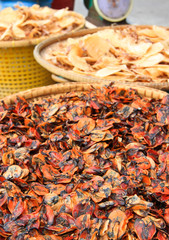 Mussel,Dried seafood in market