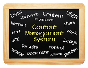 Content Management System Business Konzept