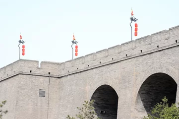 Fotobehang Ancient city wall © bbbar
