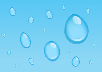 Vector water drops (bubbles) freshness (healthy life) concept