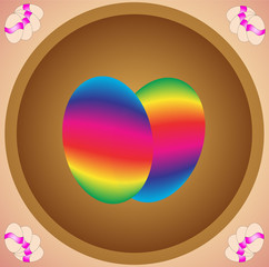 Two Easter eggs