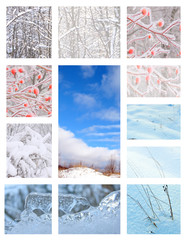 : WINTER VIEWS IN COLLAGE