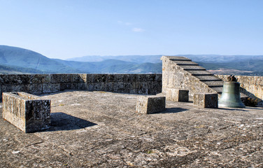 Bell in the main tower of Monterrei castle