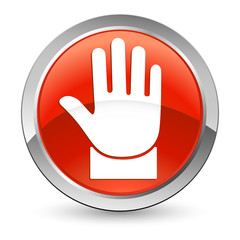 Obraz premium Verbotszeichen - Button