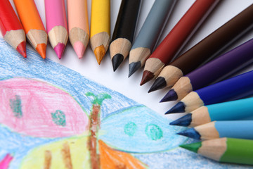 kredki i rysunek © mariusz szczygieł