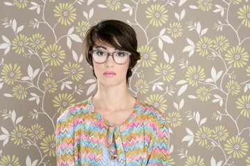 nerd retro woman 60s vintage glasses