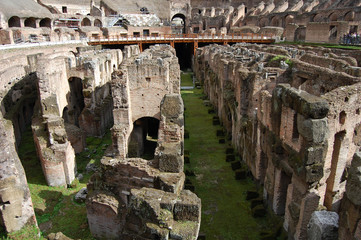 Photo of the Ruins of the Colosseum at Rome