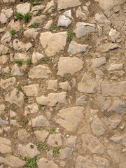 cobbled road