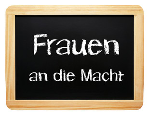 Obraz premium Frauen an die Macht und Gleichberechtigung