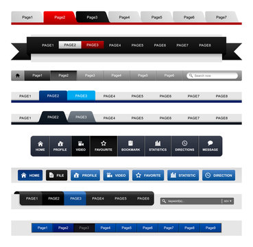 Web Design Menu Navigation Bar Website Header Element