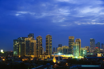 Fototapeta na wymiar Makati Skyline