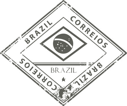 Grunge rubber stamp with word Brazil, vector illustration