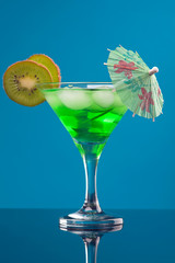 tropical green cocktail