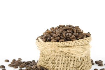 Coffee beans in a bag