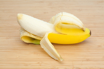 Peeled banana