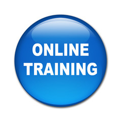 Boton brillante texto ONLINE TRAINING