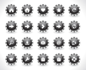 Buttons for web. Vector.