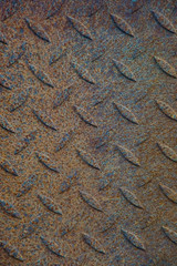Texture of rusty tread plate