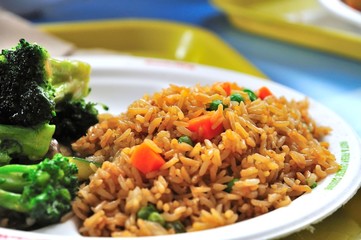 Healthy vegetable fried rice