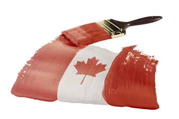 Keuken spatwand met foto Flag of Canada © Art of Success