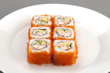 six appetizer california sushi