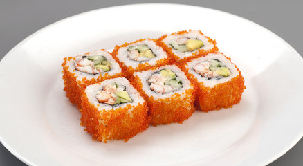six appetizer california sushi