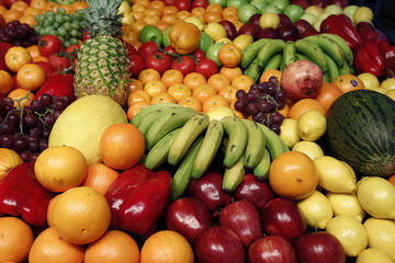 Naklejka na ściany i meble Fruit and vegetables