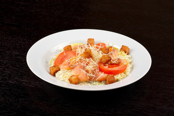 smoked salmon filet salad
