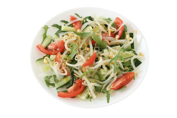 salad with bean sprouts