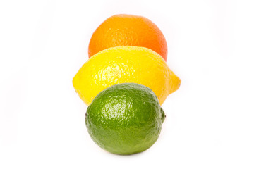 lime,lemon and orange