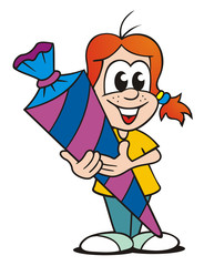 Girl starting School