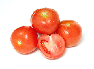 wet tomatoes