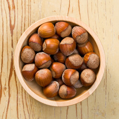 hazelnuts in bowl