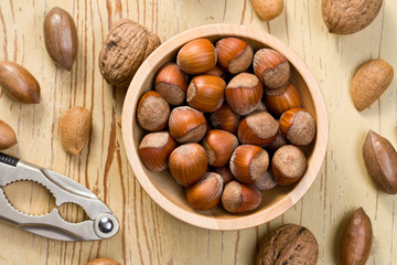hazelnuts in bowl