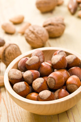 hazelnuts in bowl