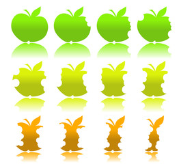 Obraz premium apple colors icons
