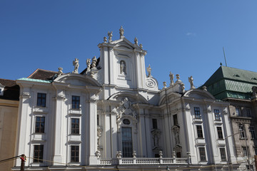 Fototapeta na wymiar Kirche am Hof, Vienne