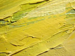A fragment of the canvas with oil paints. Background. Macro
