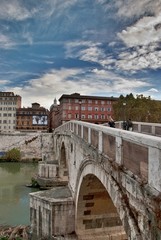Naklejka premium Tevere bridge