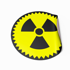 Fototapeta premium Radioactive Sticker
